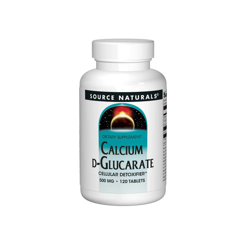 Bottle of Source Naturals Calcium D-Glucarate 500 mg