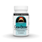 Source Naturals Chem-Defense bottle front with orange lozenges