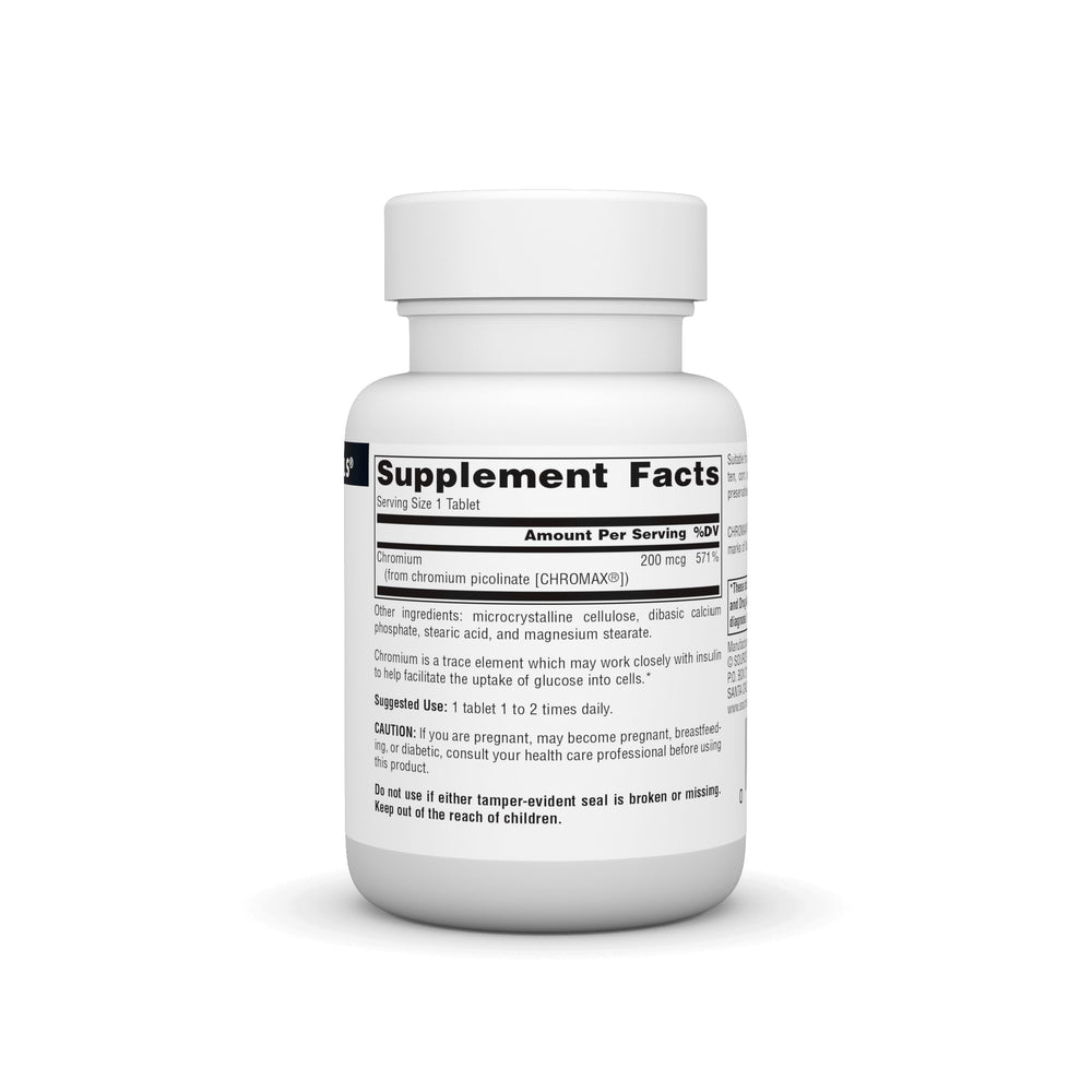Chromax II chromium picolinate label