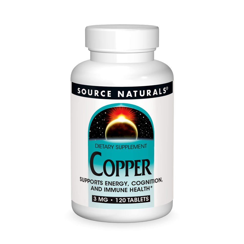 Source Naturals Copper bottle label - 3 mg