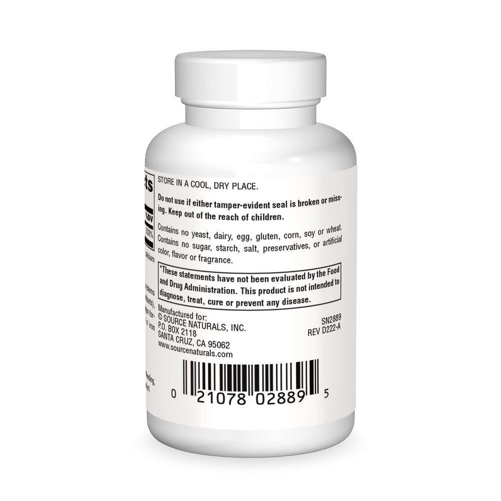 Copper tablets and bottle displayed together