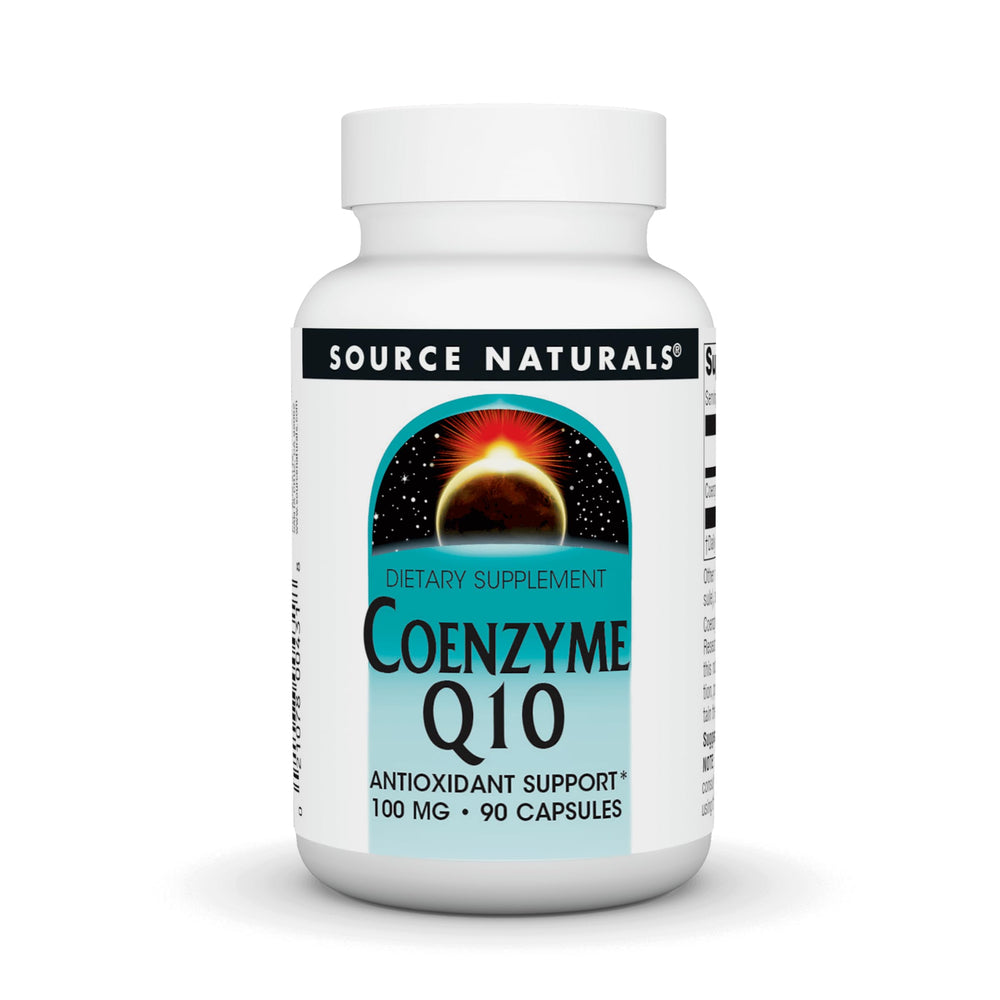 Source Naturals CoQ10 100 mg bottle with 90 capsules