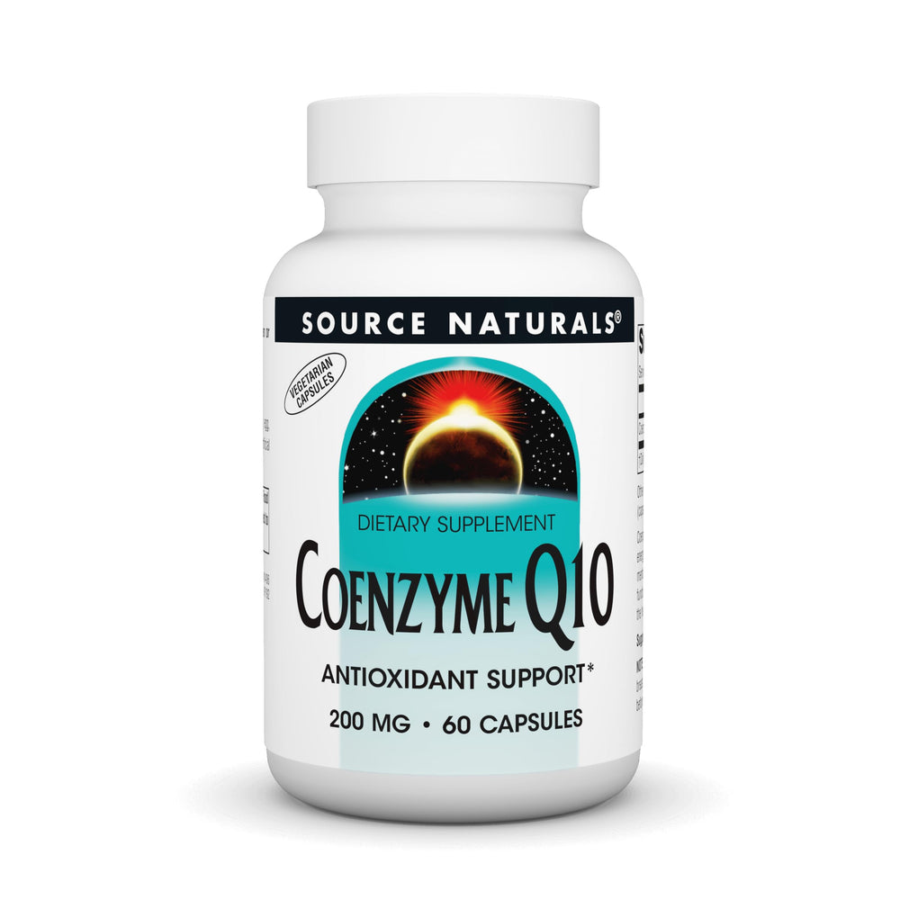 Source Naturals CoQ10 200 mg bottle label