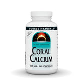 Source Naturals Coral Calcium bottle front view showing calcium support for bones