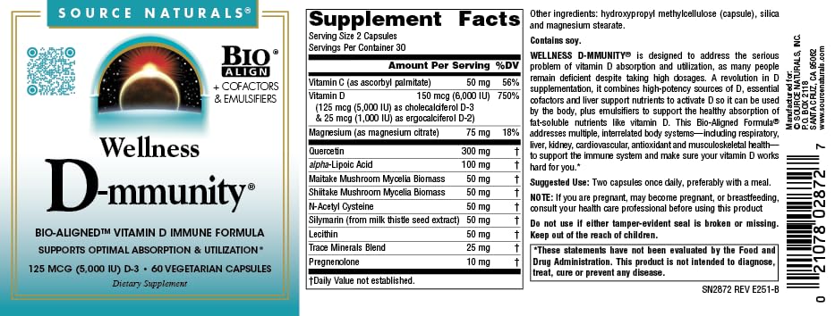 Dairy-free vitamin D formula with no artificial colors or flavors