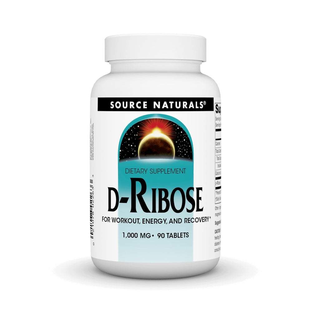 Bottle of Source Naturals D-Ribose 90 tablets