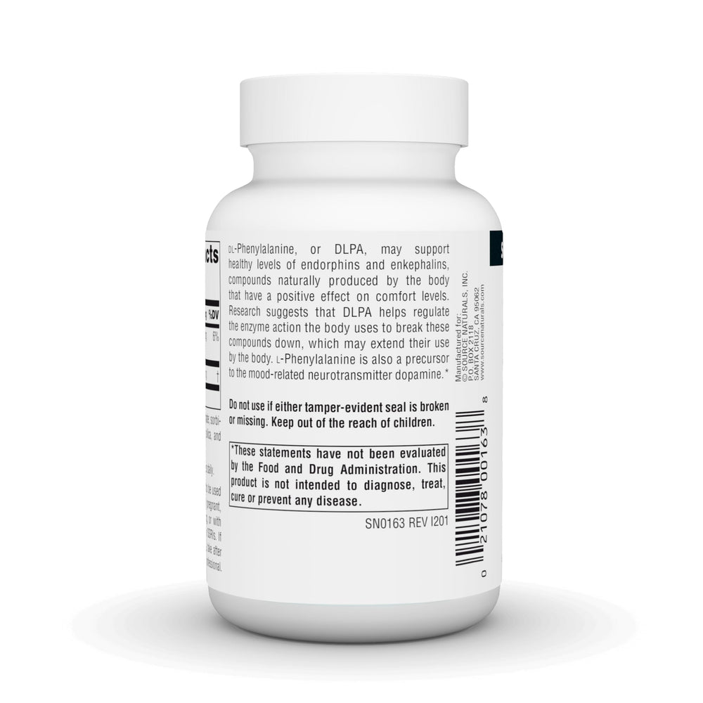 DLPA 375 mg tablet option packaging 60 count