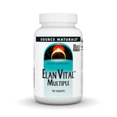 Bottle of Source Naturals Elan Vital Multiple with 90 tablets