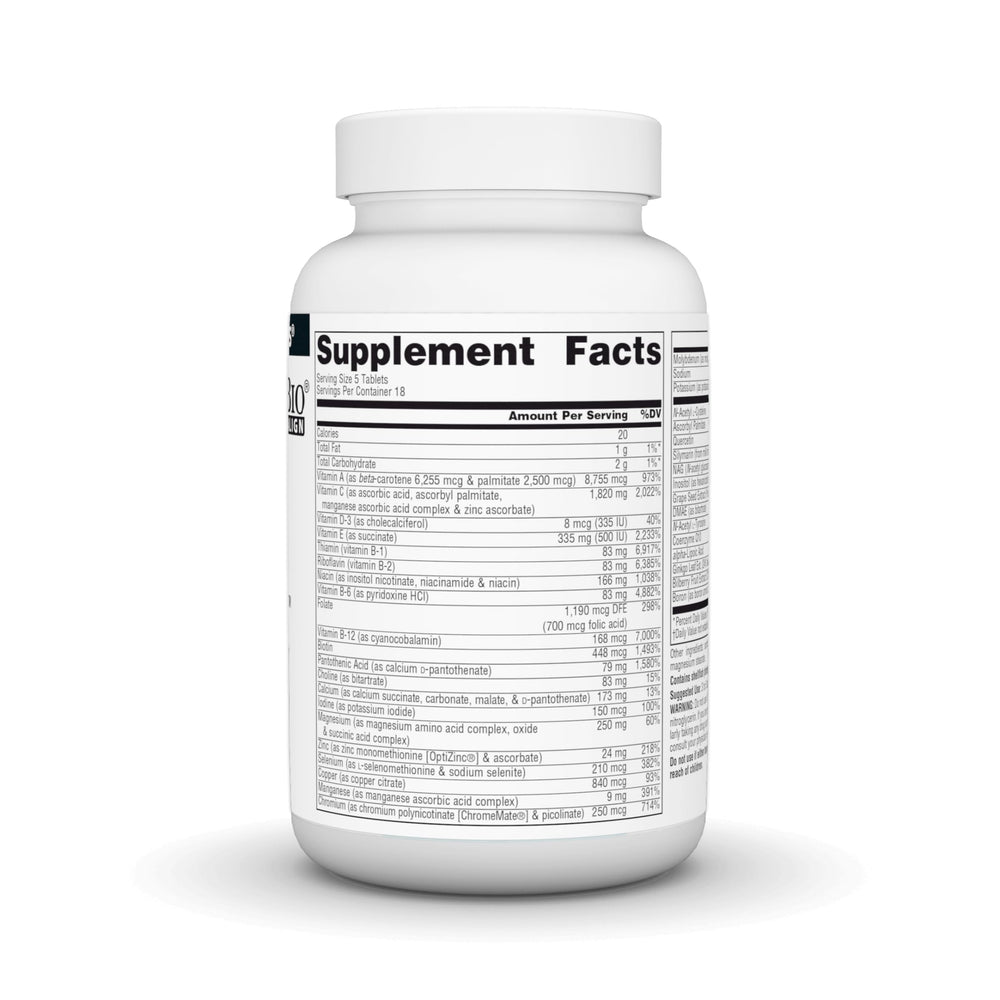 Close-up of Elan Vital Multiple label showing core nutrients