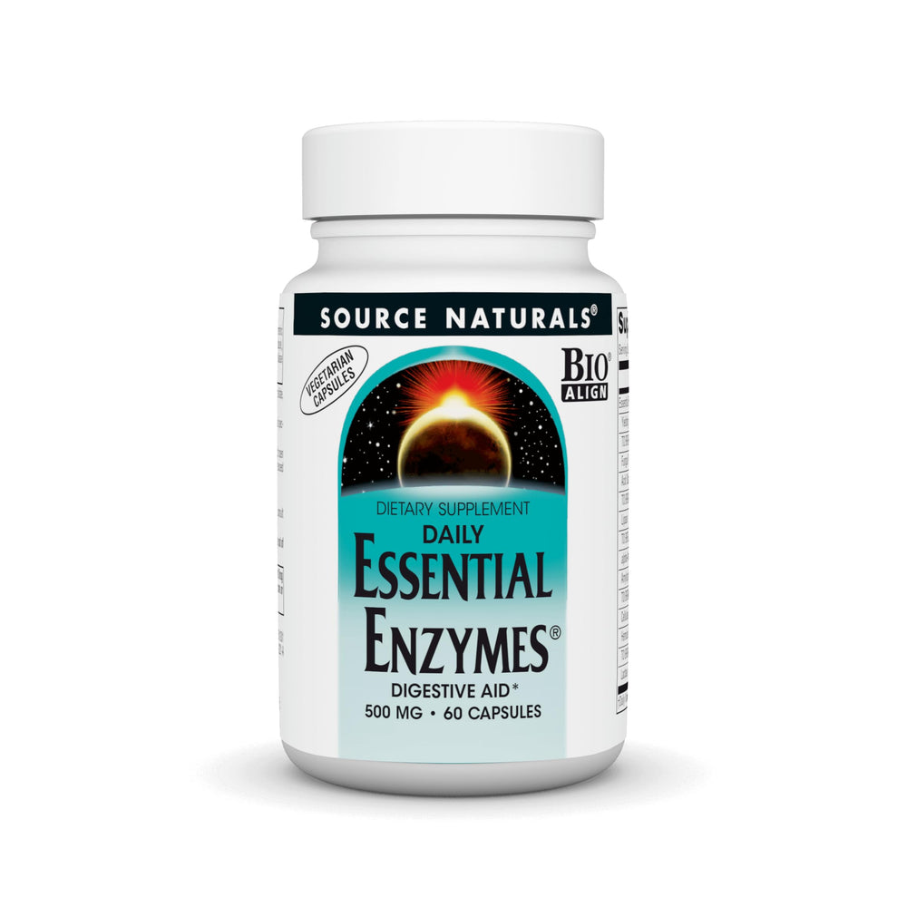 Source Naturals Essential Enzymes 500mg Bio-Aligned Multi-Enzyme Supplement - Hero Image