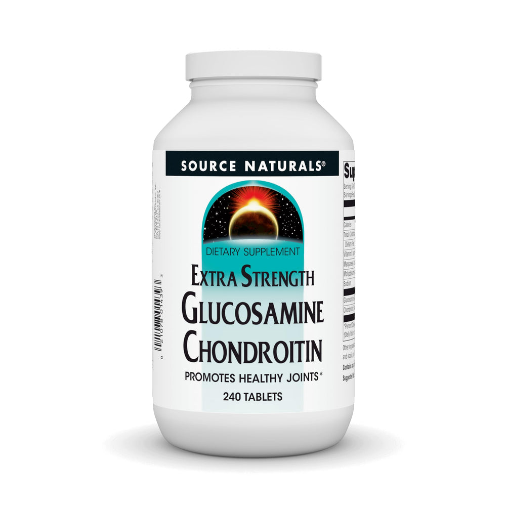 Source Naturals Glucosamine Chondroitin 240 tablets front label