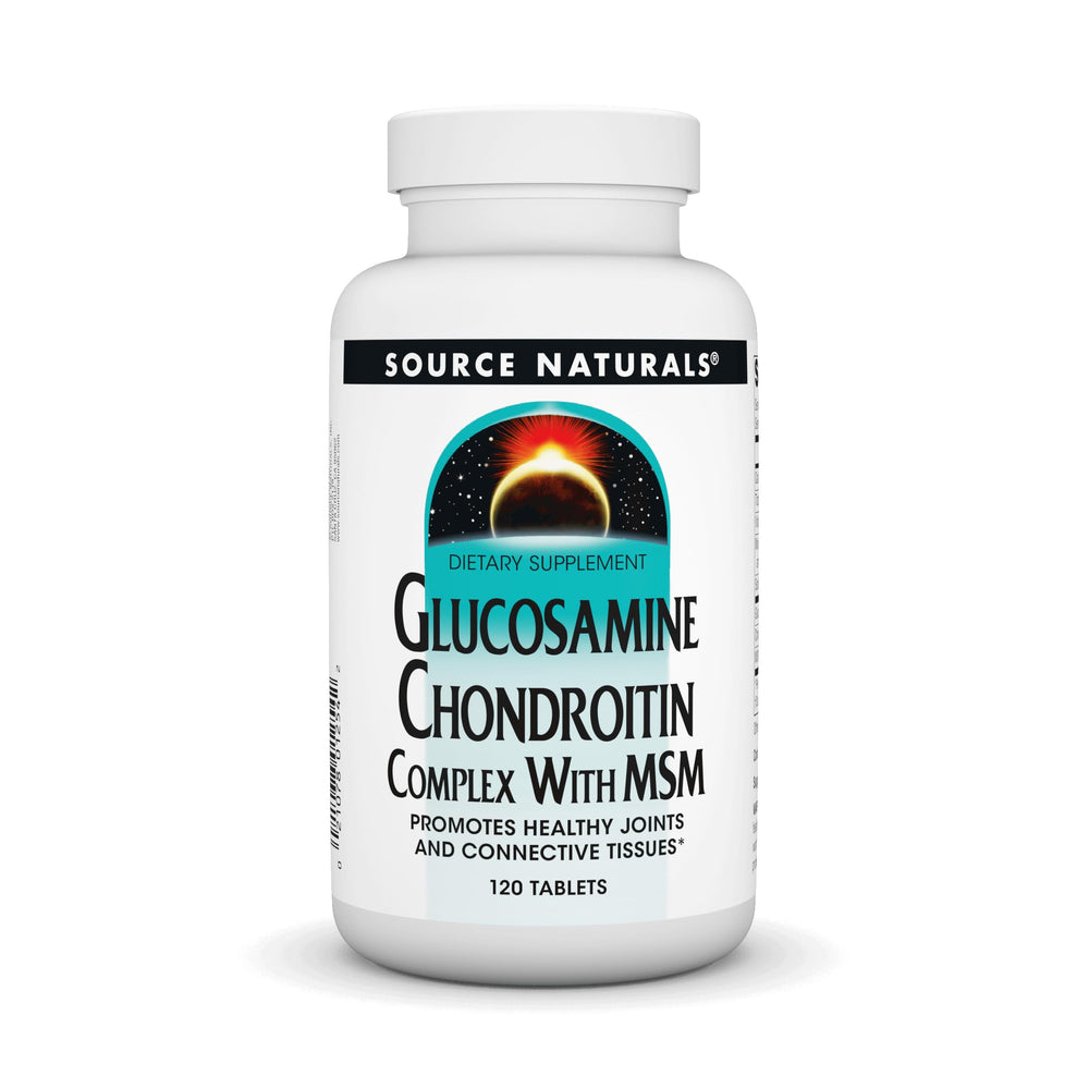 Bottle of Source Naturals Glucosamine Chondroitin Complex with MSM - 120 tablets