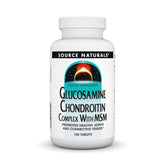 Bottle of Source Naturals Glucosamine Chondroitin Complex with MSM - 120 tablets