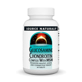 Front packaging of Source Naturals Glucosamine Chondroitin MSM 60 tablets