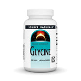 Source Naturals Glycine 500 mg bottle with 100 capsules