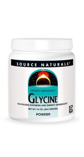 Source Naturals Glycine Powder 454 g front label