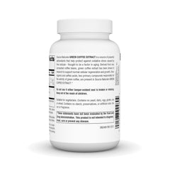 Close-up of a 500 mg green coffee extract tablet