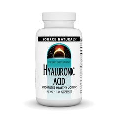 Bottle label for Source Naturals Hyaluronic Acid