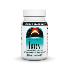 Source Naturals Iron amino acid chelate tablets - 100 count