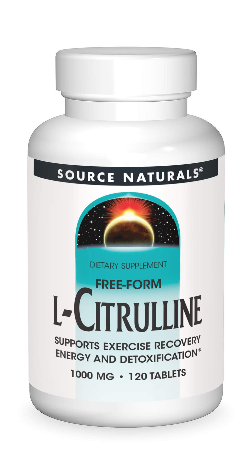 Source Naturals L-Citrulline 1000mg bottle shows potential support for athletic performance