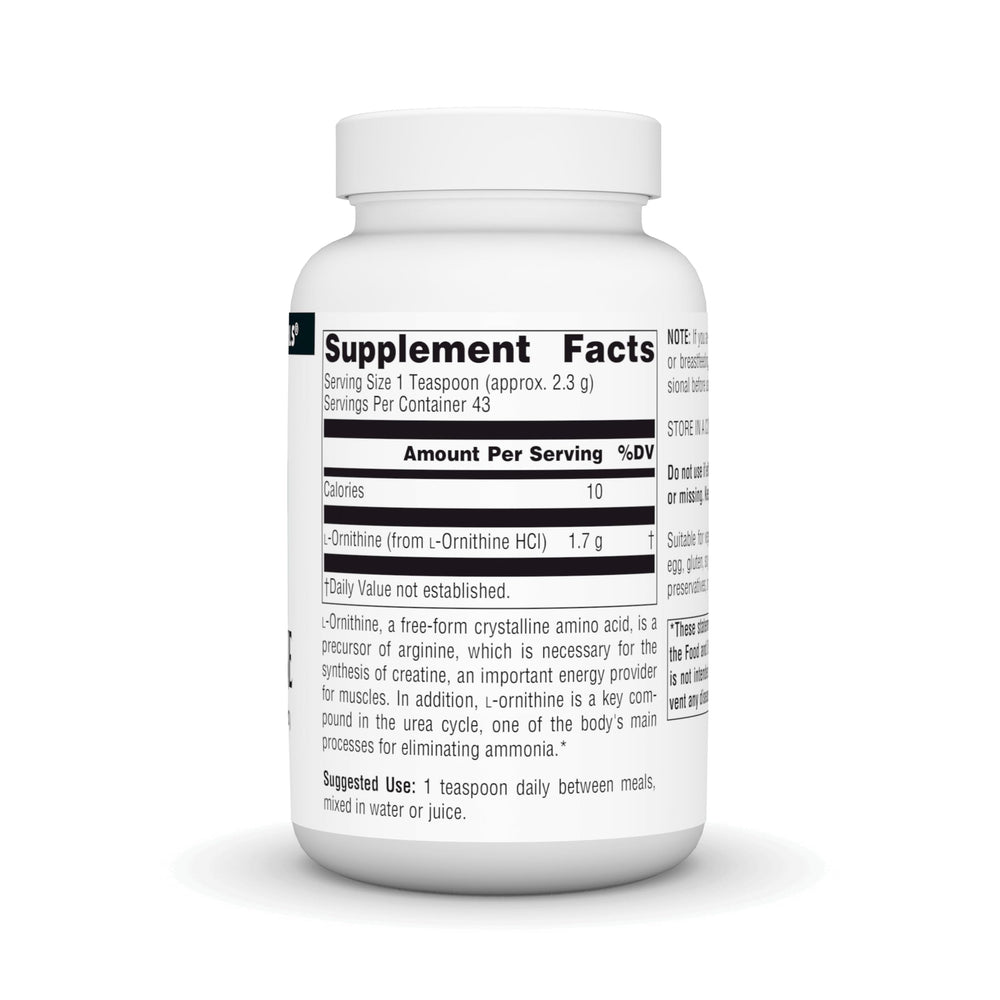 L-Ornithine free-form amino acid powder container