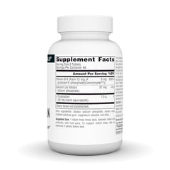 Source Naturals L-Tryptophan bottle label close-up for restful routine