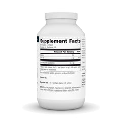 Back panel with supplement facts for Lecithin 1200 mg