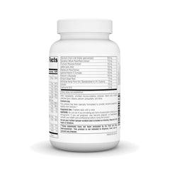 Ingredients list showing silymarin, CoQ10, and N-acetyl cysteine
