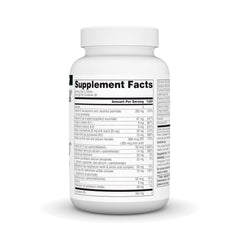 Close-up of Liver Guard label highlighting silymarin, CoQ10, and NAC