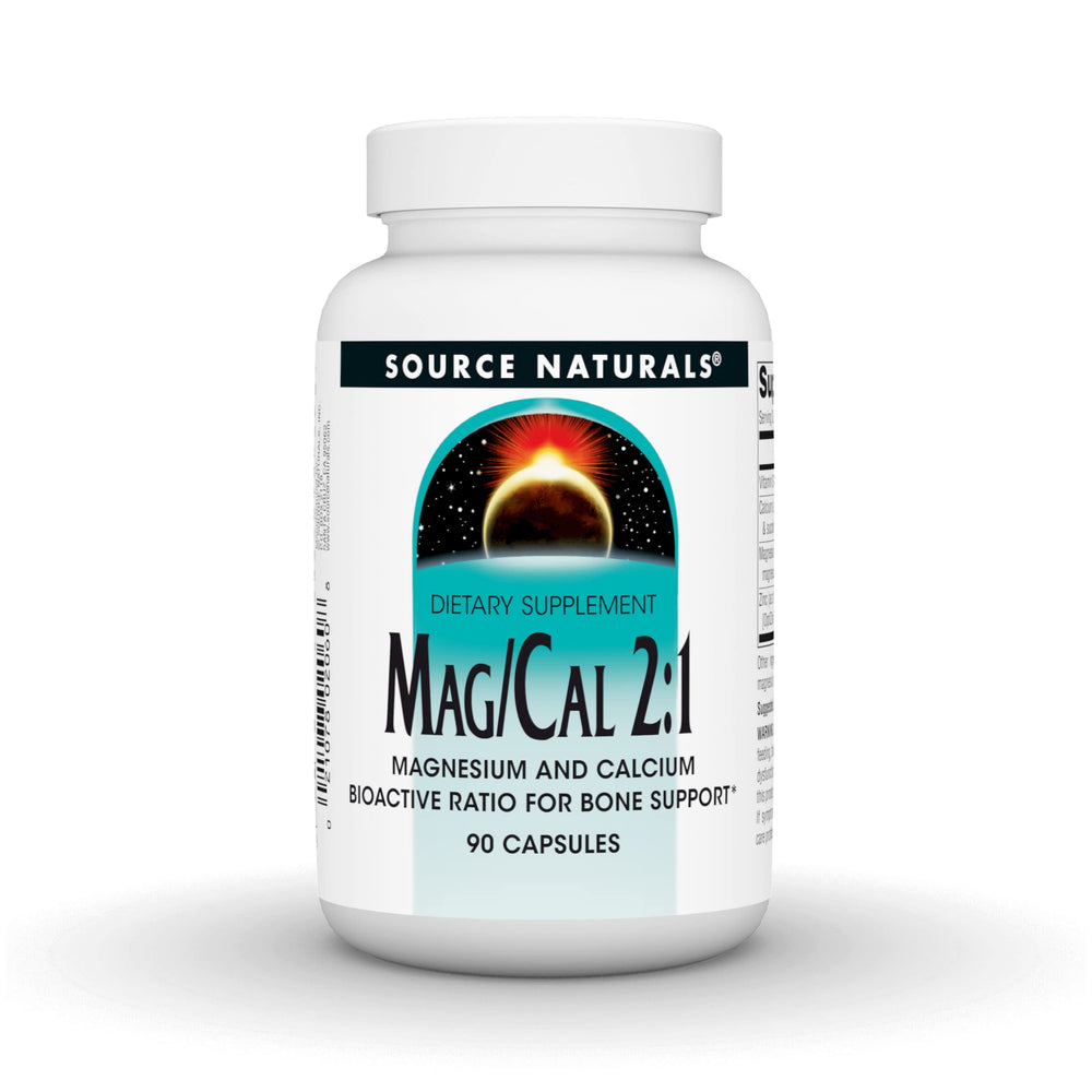Source Naturals Mag-Cal 2:1 bottle label