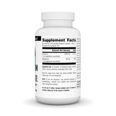 Product label for Source Naturals Magnesium Ascorbate Crystals