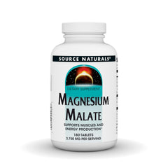 Bottle of Source Naturals Magnesium Malate 180 tablets