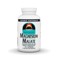 Source Naturals Magnesium Malate bottle with label