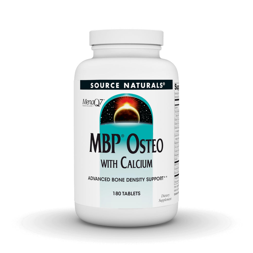 Source Naturals MBP Osteo front bottle with 180 tablets