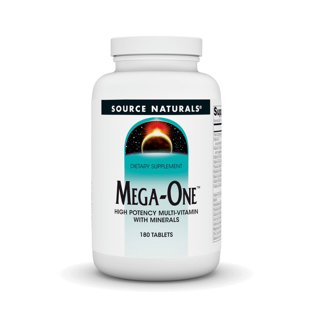 Source Naturals Mega-One 180 Tablets bottle – front view
