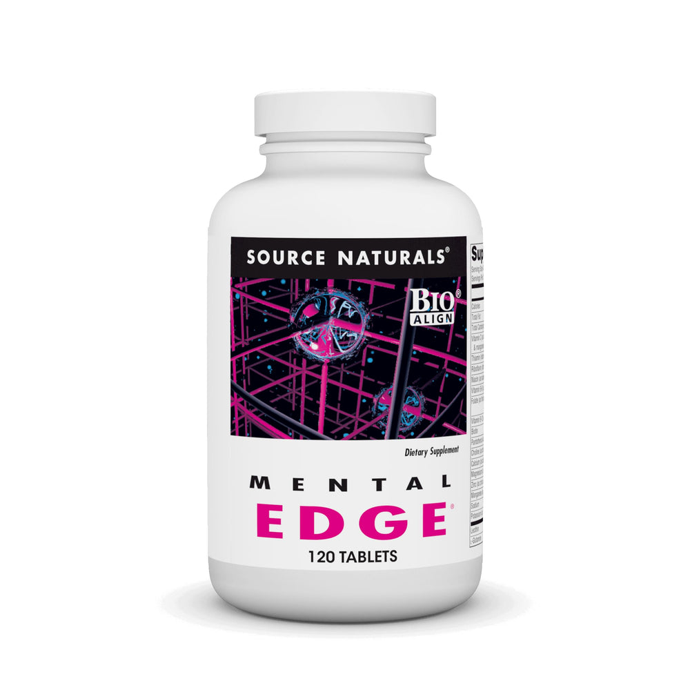 Source Naturals Mental Edge bottle label front view