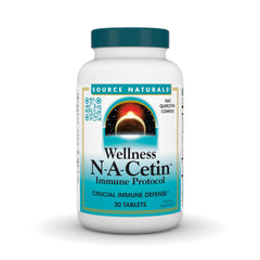 Bottle of Source Naturals N-A-Cetin Immune Protocol 30 tablets