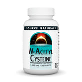 Front view of Source Naturals N-Acetyl Cysteine 1000 mg bottle