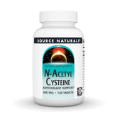 Bottle of Source Naturals N-Acetyl Cysteine 600 mg dietary supplement