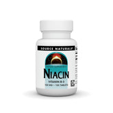 Front view of Source Naturals Niacin 100 mg Vitamin B-3 bottle - 100 tablets