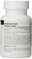 Nutrition facts panel details for Source Naturals Niacinamide B-3