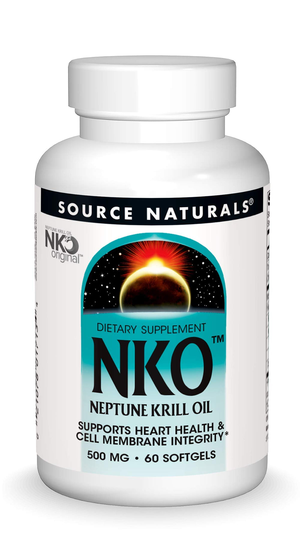 Source Naturals NKO Neptune Krill Oil bottle with 60 softgels