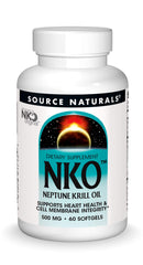 Source Naturals NKO Neptune Krill Oil bottle with 60 softgels