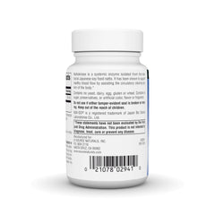 Product label detailing NSK-SD nattokinase information