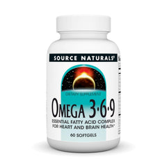 Source Naturals Omega 3-6-9 softgels bottle front view