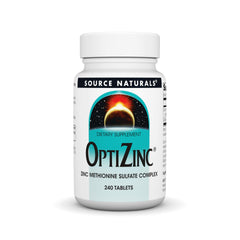 Source Naturals OptiZinc Zinc Monomethionine Sulfate Complex bottle – 240 tablets