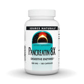 Source Naturals Pancreatin 8X bottle with 100 capsules