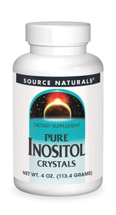 Bottle label for Source Naturals Pure Inositol 844mg dietary supplement