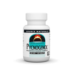 Bottle of Source Naturals Pycnogenol 100 mg Proanthocyanidin Complex - 60 tablets