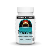 Bottle and label of Source Naturals Pycnogenol 50 mg Proanthocyanidin Complex (120 tablets)